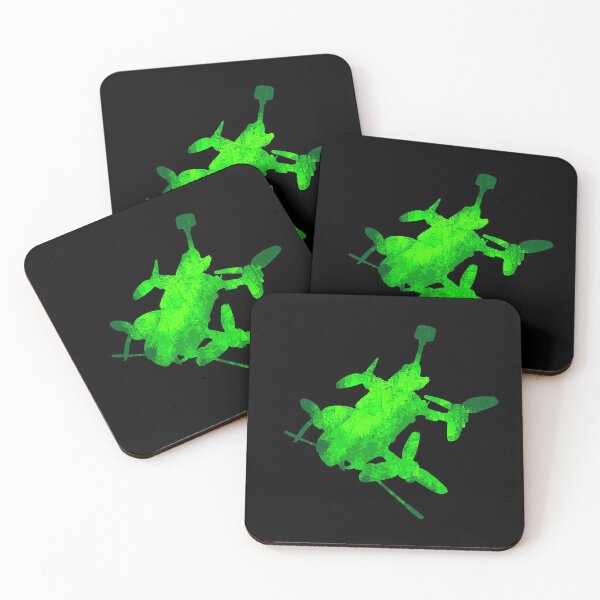Item preview, cool quadrocopter green FPV racing drone designed and sold by Denis Rösler.