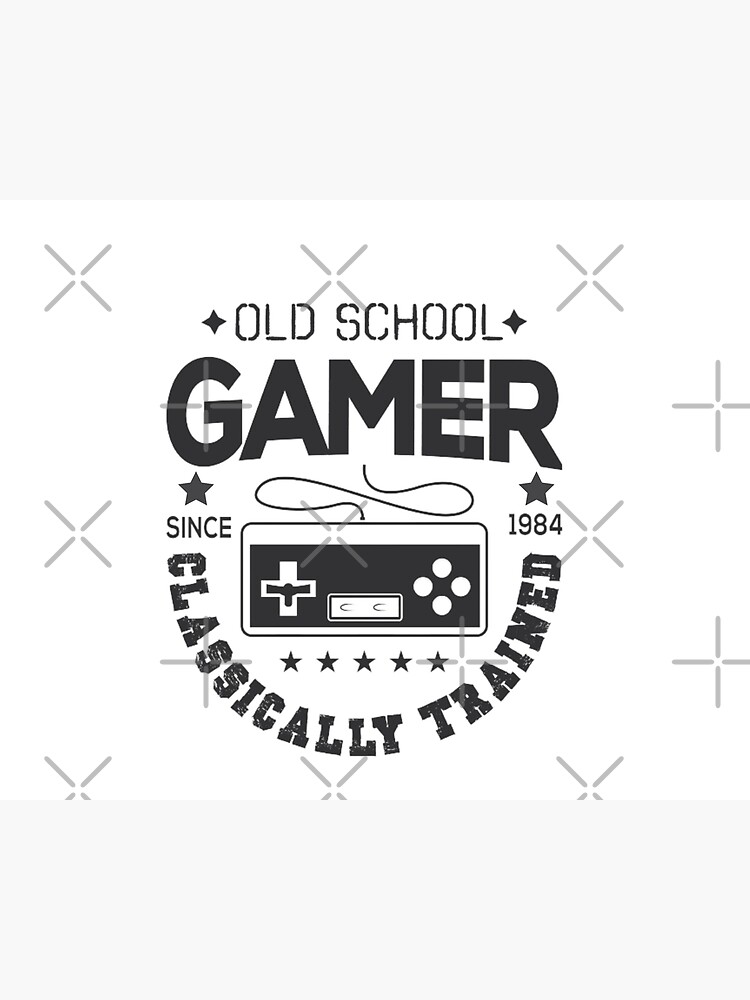 old-school-gamer-classically-trained-since-1984-poster-for-sale-by