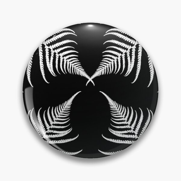 Item preview, Black and White Plant Artwork, Fern Leaf Pattern designed and sold by badlydrawnbabe.