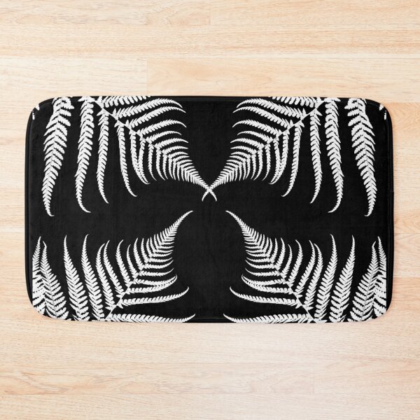 Item preview, Black and White Plant Artwork, Fern Leaf Pattern designed and sold by badlydrawnbabe.