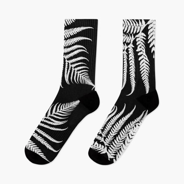 Item preview, Black and White Plant Artwork, Fern Leaf Pattern designed and sold by badlydrawnbabe.