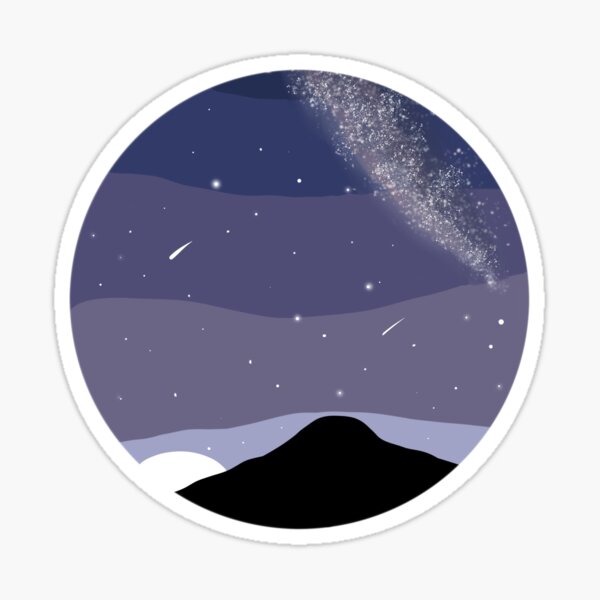 Galaxy Night Sticker