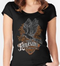 Haikyuu Team Types: Karasuno Black Fitted Scoop T-Shirt