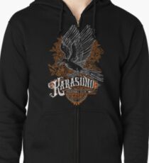 Haikyuu Team Types: Karasuno Black Zipped Hoodie