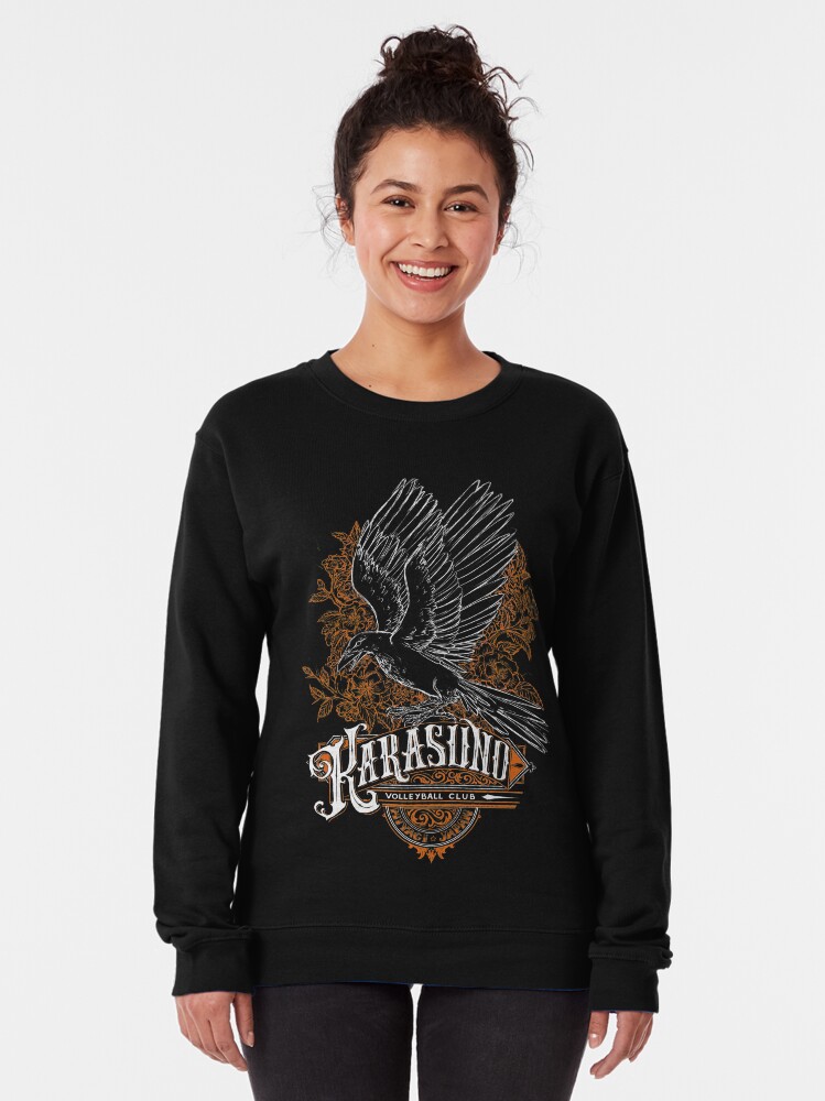 Alternate view of Haikyuu Team Types: Karasuno Black Pullover Sweatshirt