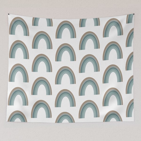 Item preview, Neutral / Blue rainbow designed and sold by PrintsbyMargo.