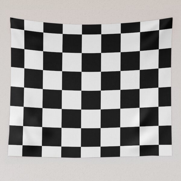 Item preview, Classy Black and White Checkered Square Pattern designed and sold by ZANGRAM.
