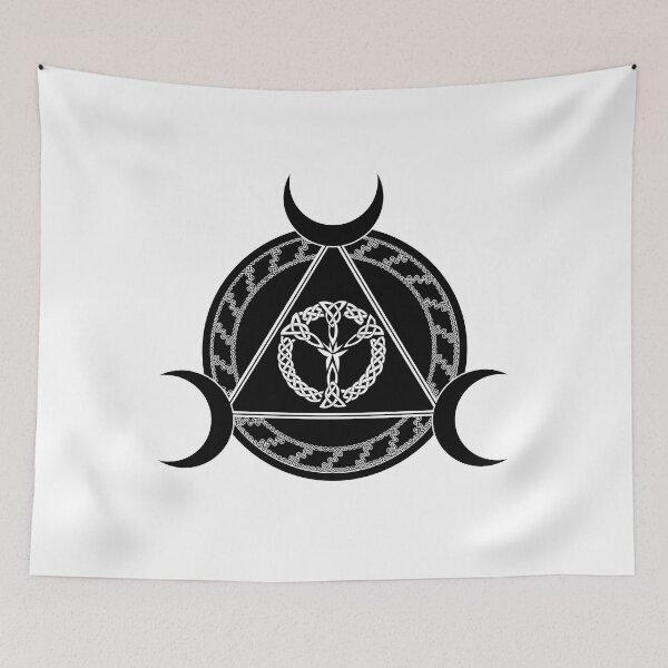 Item preview, Algiz Triple Moon designed and sold by MerchActually.