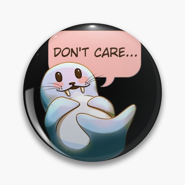 Item preview, Walrus: Don't Care... designed and sold by ShadowTronic.