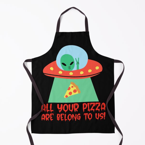 Aperçu de l'œuvre Toutes vos pizzas nous appartiennent ! - Enlèvement extraterrestre créée et vendue par alancrapopod.