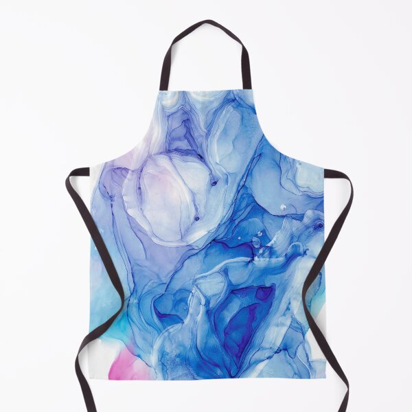 Item preview, Purple and Blue Abstract 214 Modern Alcohol Ink Painting by Herzart designed and sold by herzart.