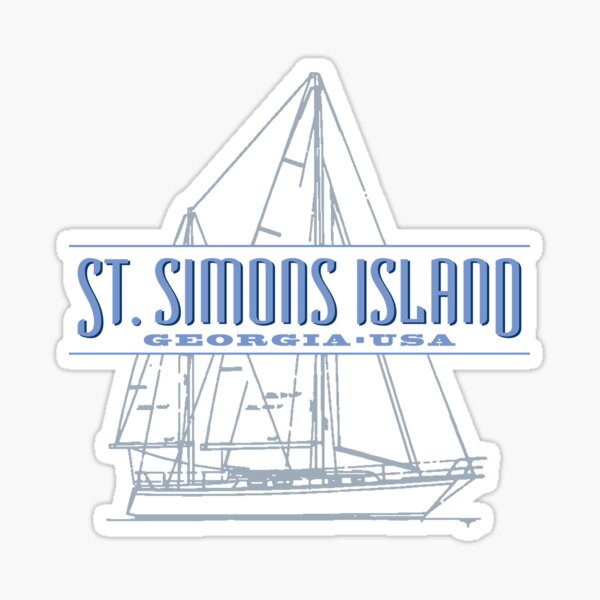 St. Simons Island Georgia Sticker