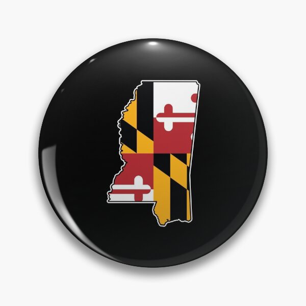 Item preview, Maryland Flag Mississippi Map designed and sold by MarylandStyle.