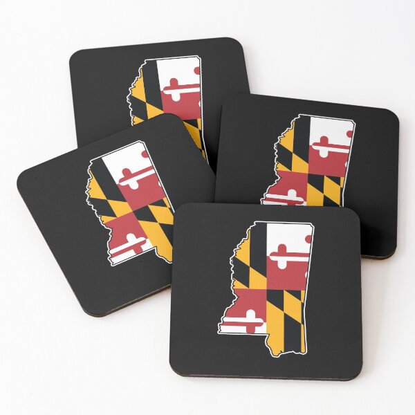 Item preview, Maryland Flag Mississippi Map designed and sold by MarylandStyle.