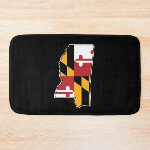 Item preview, Maryland Flag Mississippi Map designed and sold by MarylandStyle.