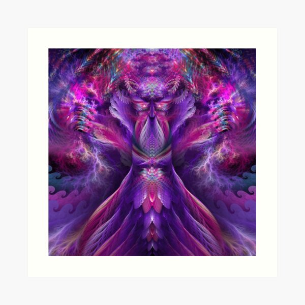 Fractal Storm God Art Print