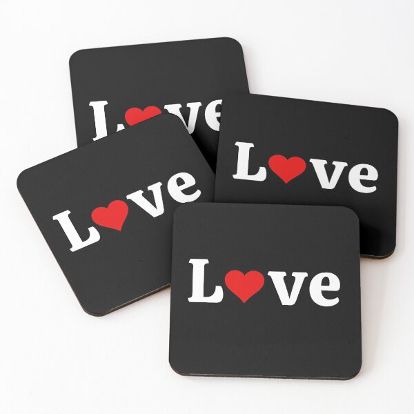 Item preview, Love Red Heart, white text designed and sold by JRice66.