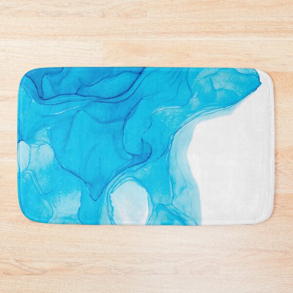 Item preview, Clear Blue Ocean Abstract 214 Modern Alcohol Ink Painting by Herzart designed and sold by herzart.