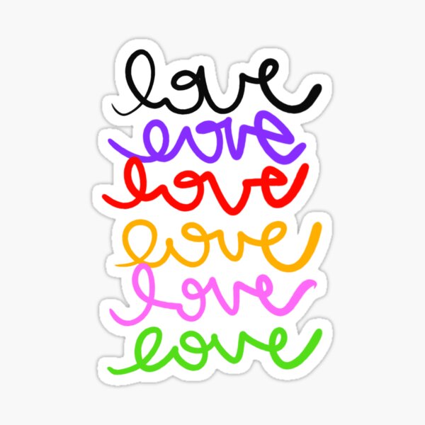Colorful Loves Sticker