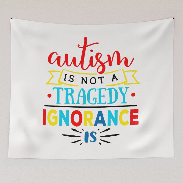 Item preview, Autism is not a tragedy ignorance is - Autism awareness designed and sold by shivani21061993.