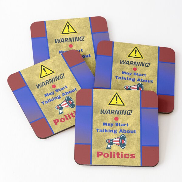 Item preview, Warning May Start Talking About Politics designed and sold by artfulnotebook.
