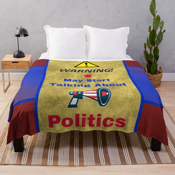 Item preview, Warning May Start Talking About Politics designed and sold by artfulnotebook.