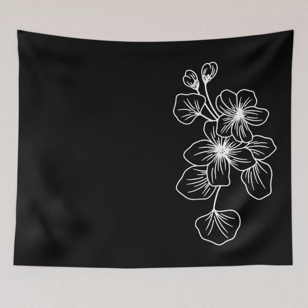 Item preview, Black And White Plant Artwork designed and sold by KananiandKiki.