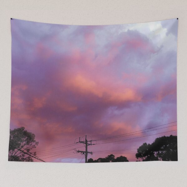 Item preview, Pink Pastel Sunset Electric Road Wire Aesthetic designed and sold by leiriin.