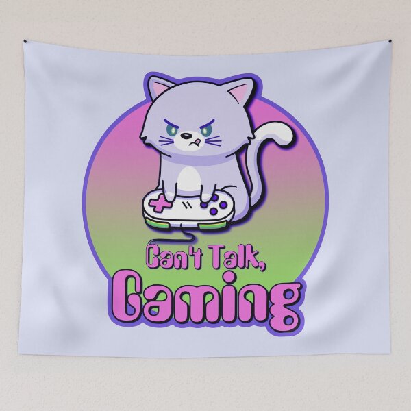 Item preview, Can't Talk, Gaming- Gamer cat designed and sold by Alondra.