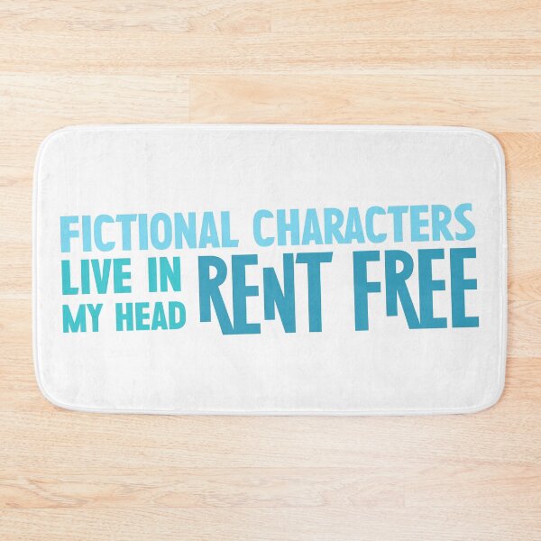Item preview, Fictional characters live in my head rent free designed and sold by rissidesigns.