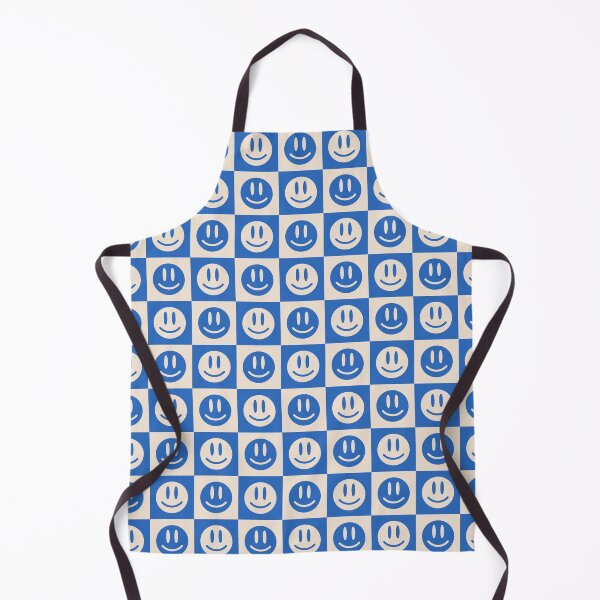 Item preview, blue chess pattern with smilies designed and sold by ZANGRAM.