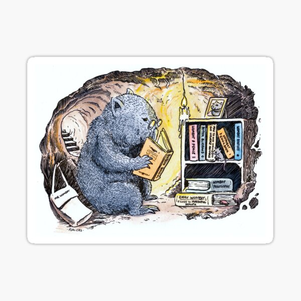 Vista previa del artículo con la obra «Mr Wombat Lee», diseñado y vendido por SnakeArtist.