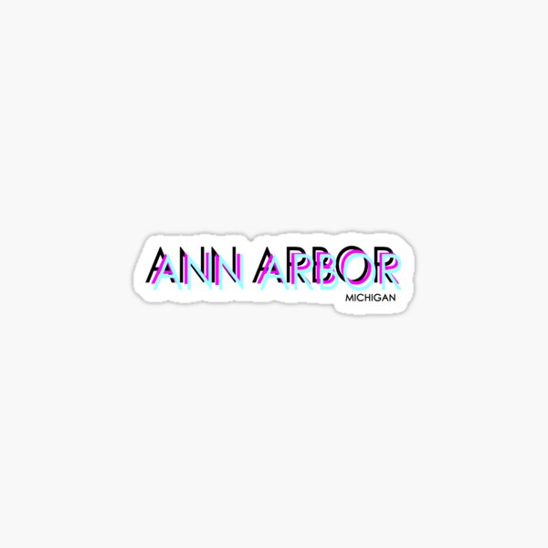Ann Arbor neon Sticker