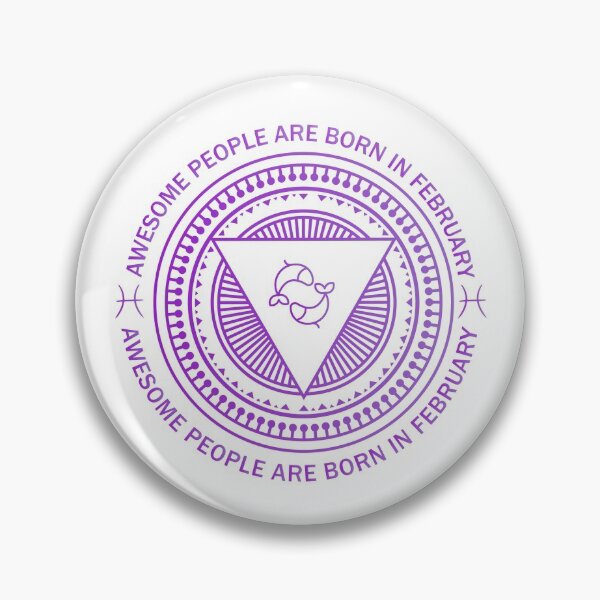 Item preview, February Birthday Awesome People Are Born In February Pisces Amethyst  designed and sold by KrisSidDesigns.