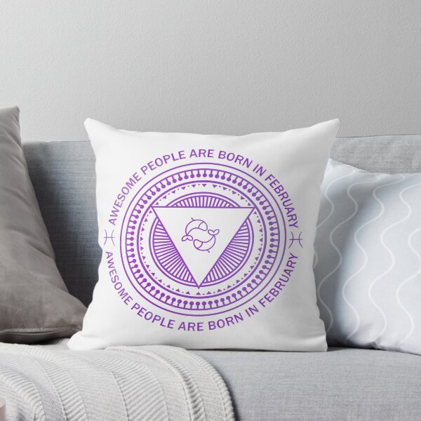 Item preview, February Birthday Awesome People Are Born In February Pisces Amethyst  designed and sold by KrisSidDesigns.