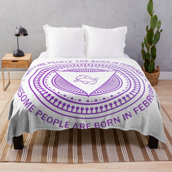 Item preview, February Birthday Awesome People Are Born In February Pisces Amethyst  designed and sold by KrisSidDesigns.