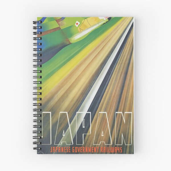 Item preview, Japan Railways Vintage Art Deco Poster designed and sold by MomoArts.