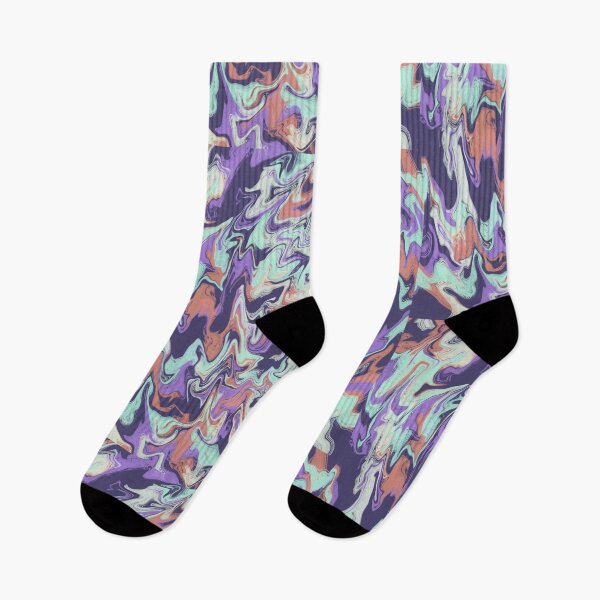 Item preview, Lavender Mint Camouflage Dream Vibes Swirl Liquid Abstract Art  designed and sold by yourguyjohn.