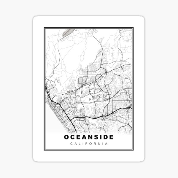Item preview, Oceanside Map designed and sold by Tamas Das.