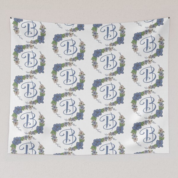 Item preview, Blue Floral B designed and sold by missmann.