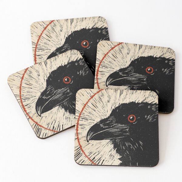 Item preview, Woodcut Crow II designed and sold by Mary Traverse.