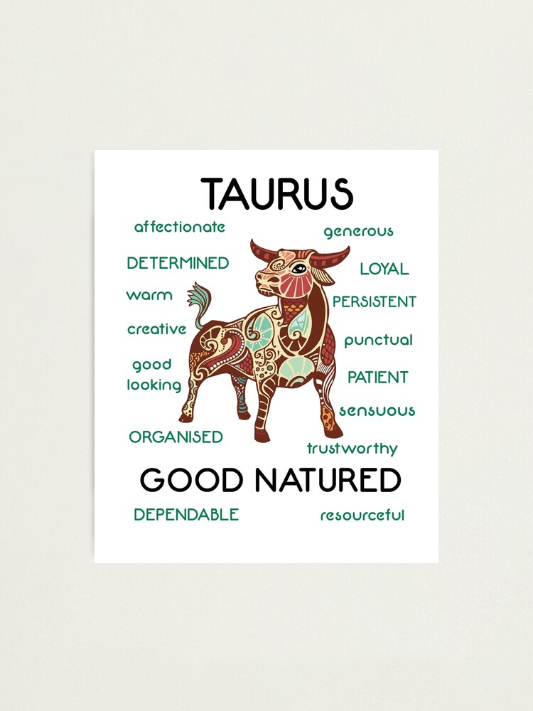 Zodiac sign Taurus the Mandala bull for April born personality