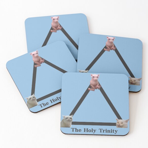 Item preview, meme cats sticker pack - holy trinity designed and sold by PigSucculent.