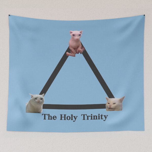 Item preview, meme cats sticker pack - holy trinity designed and sold by PigSucculent.