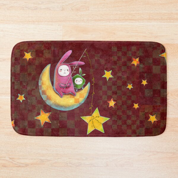 Item preview, A star-fishing moon rabbit -  designed and sold by minsillust.