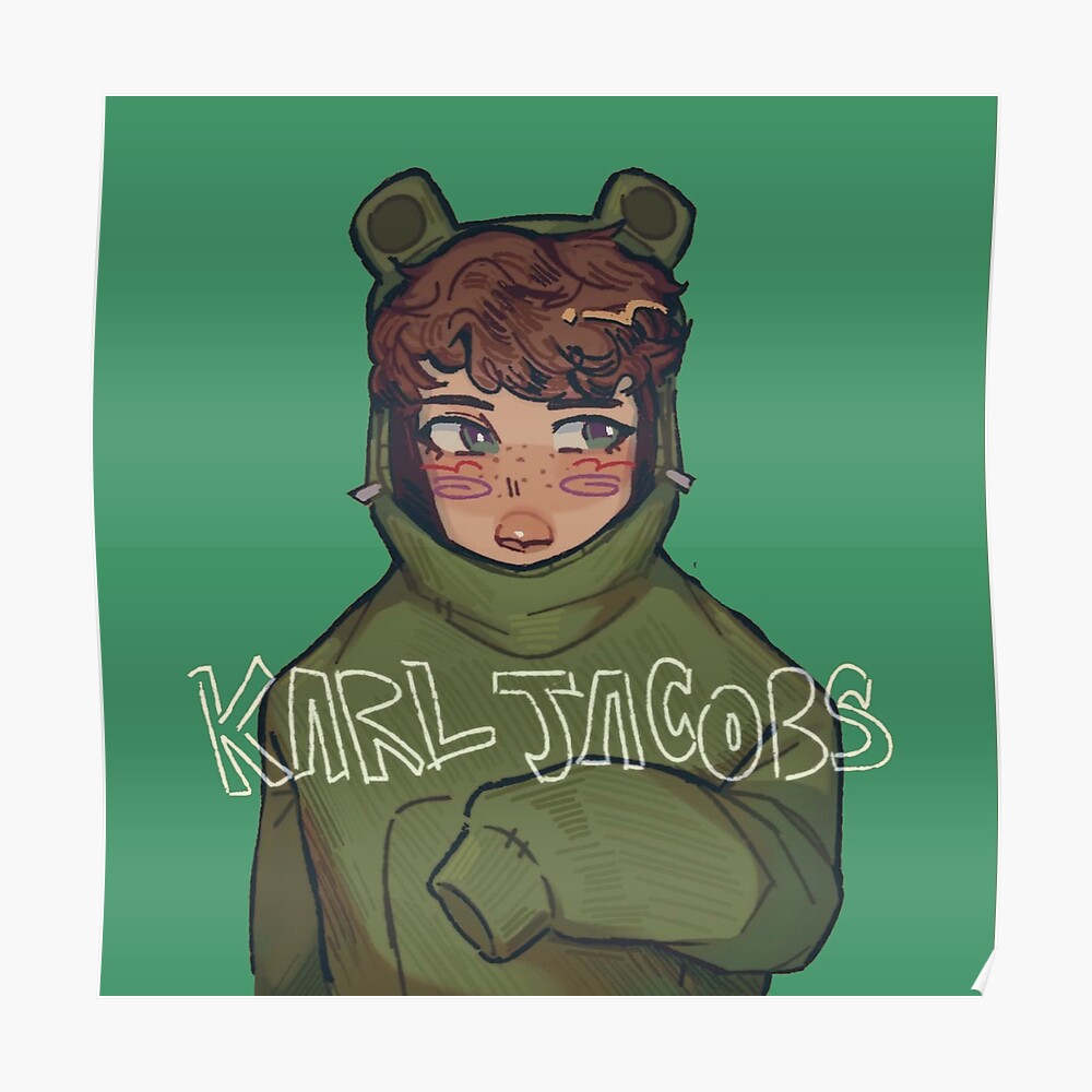 Karl Jacobs Fanart Sticker By Laisarara Redbubble