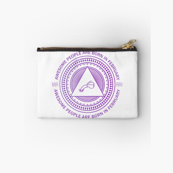 Item preview, February Birthday Awesome People Are Born In February Aquarius Amethyst designed and sold by KrisSidDesigns.