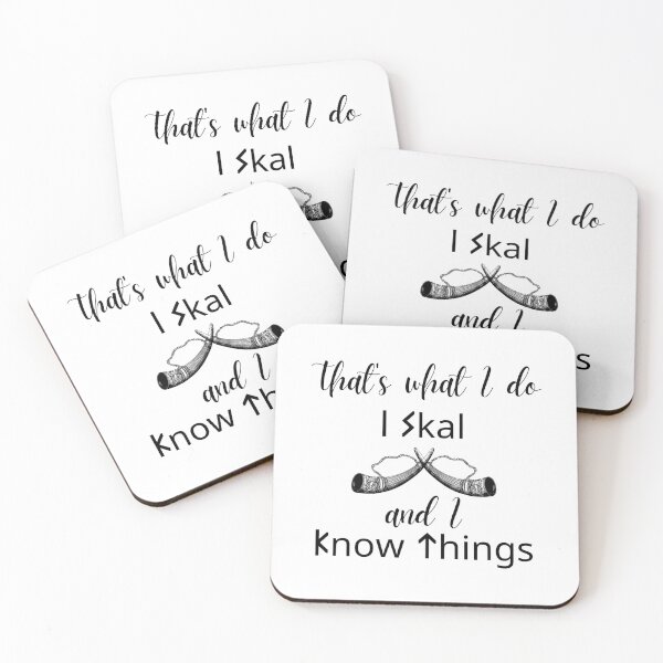 Item preview, I Skal and I know things -  Viking Drinking Horns designed and sold by MerchActually.