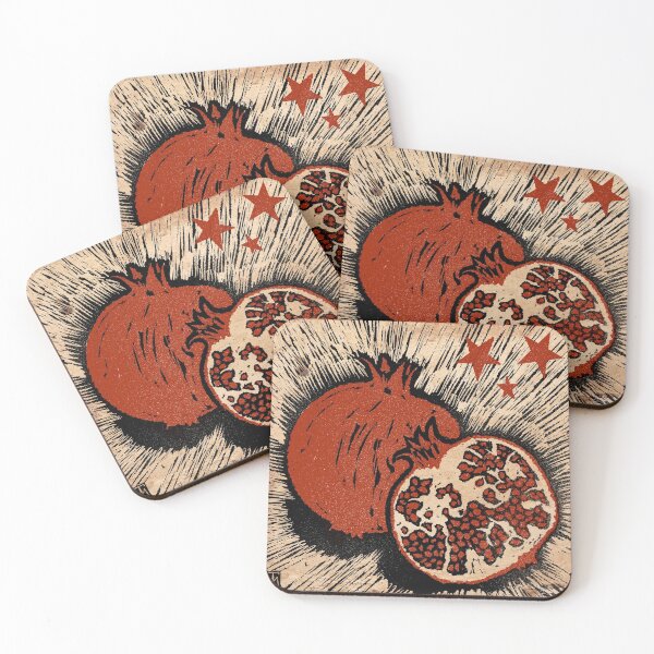 Item preview, Woodcut Pomegranate designed and sold by Mary Traverse.
