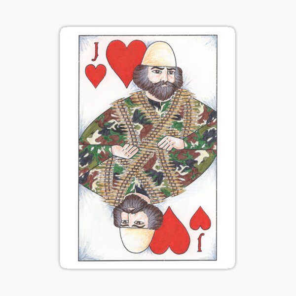 Item preview, Albanian Jack of Hearts (Adem Jashari) designed and sold by ArtaTheArtist.